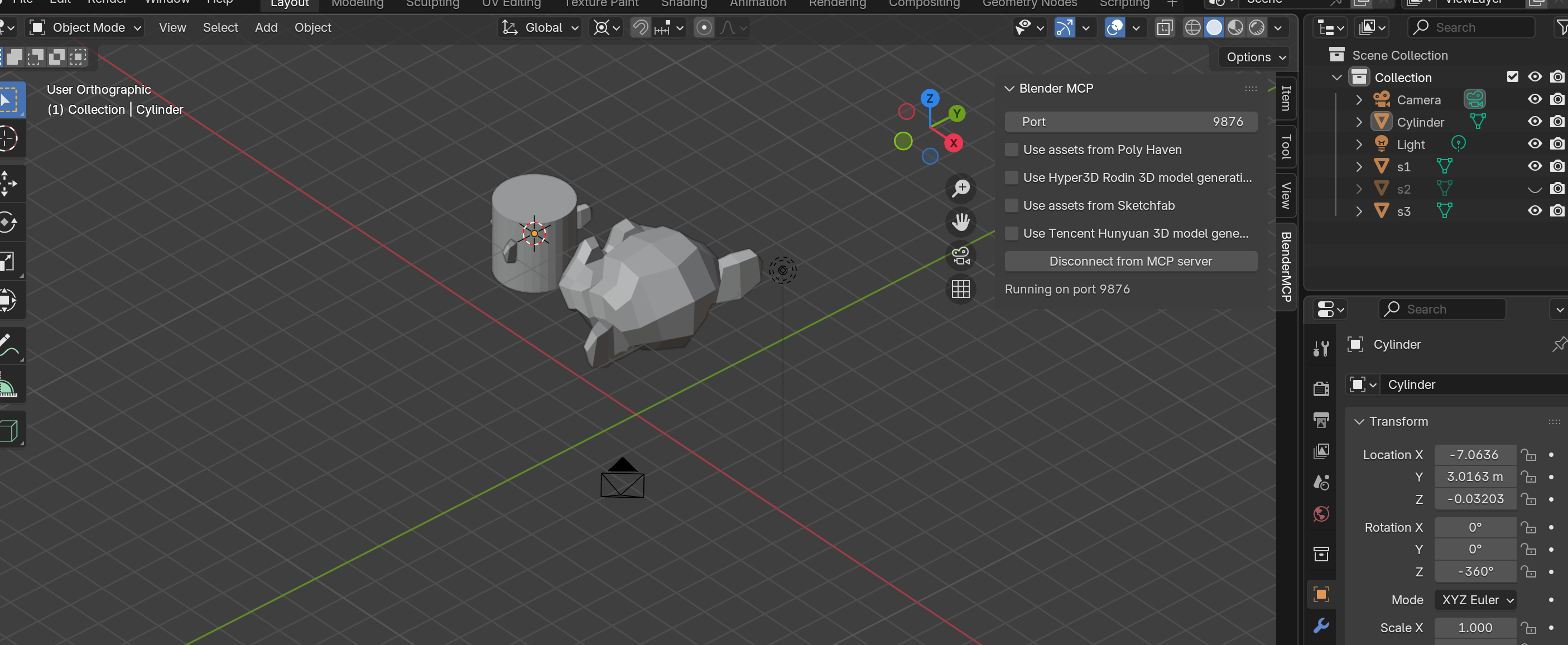 s3 snapped to cursor