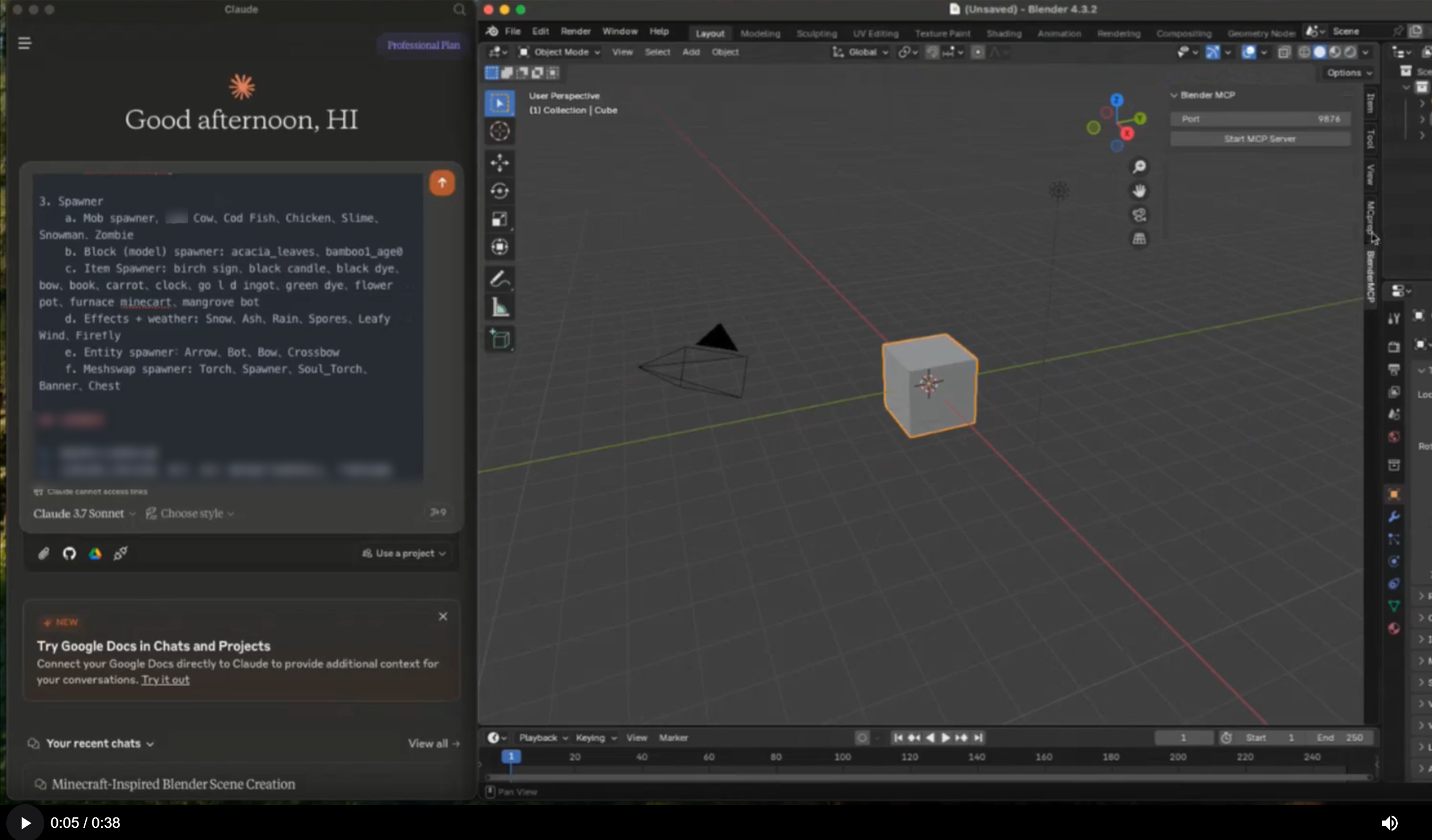 Blender MCP AI Powered 3D Modeling With Claude download use Case