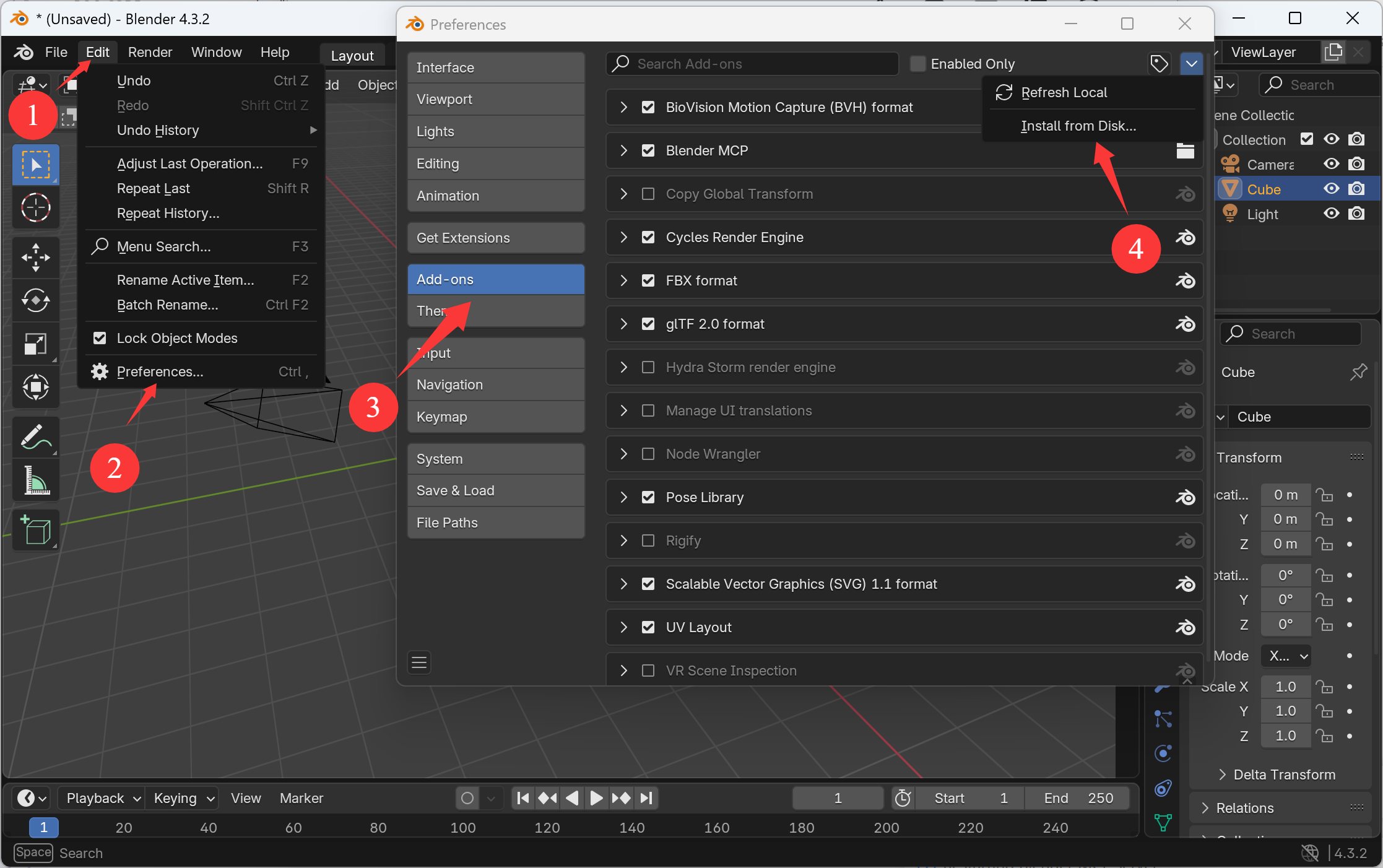 Blender MCP Plugin Installation